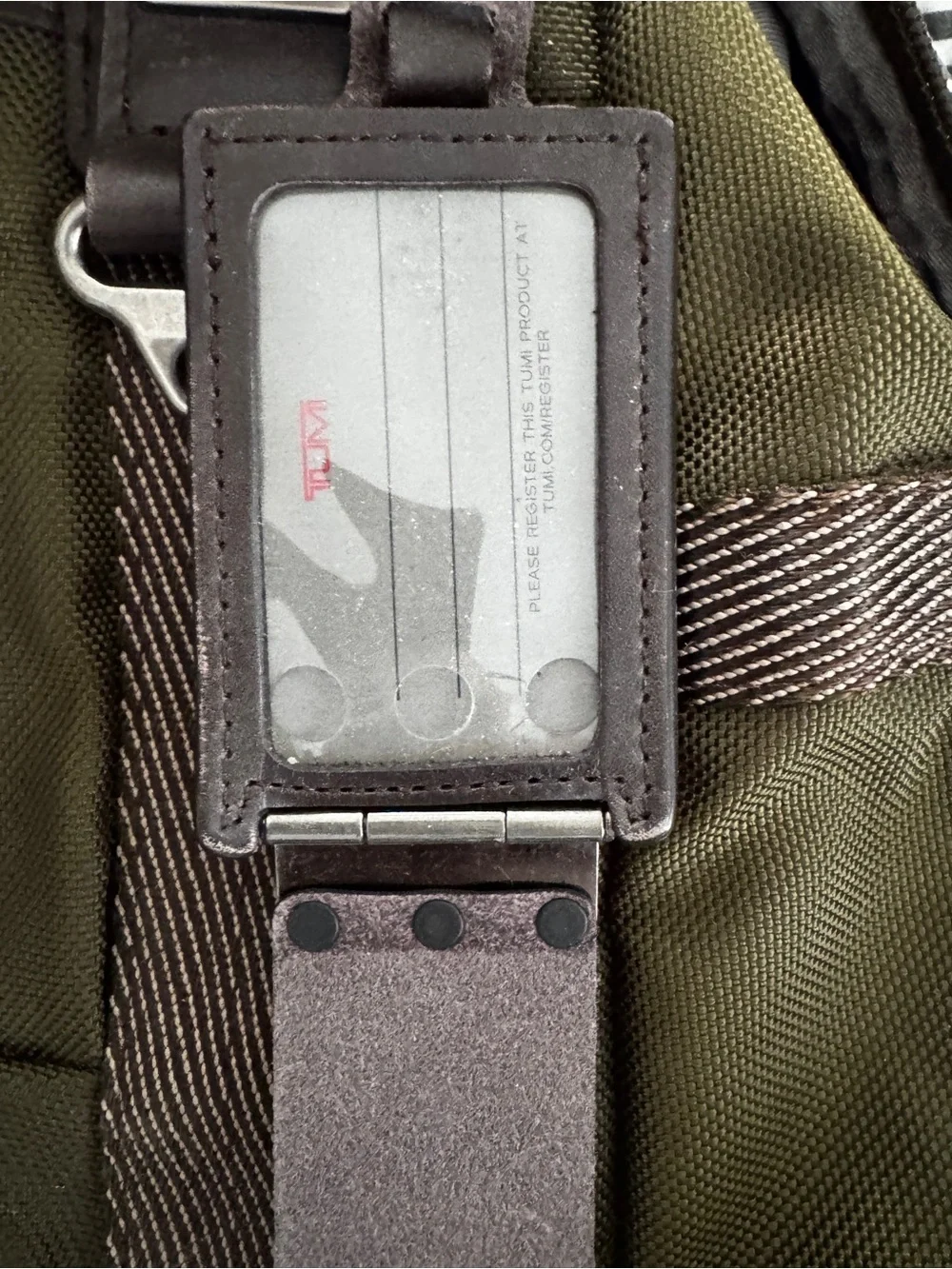 TUMI Alpha Bravo Olive Green Men's Backpack